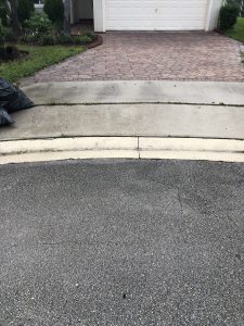 Driveway before pressure Cleaning services in Boca Raton