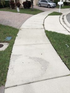 Sidewalk after pressure Cleaning services in Deerfield Beach